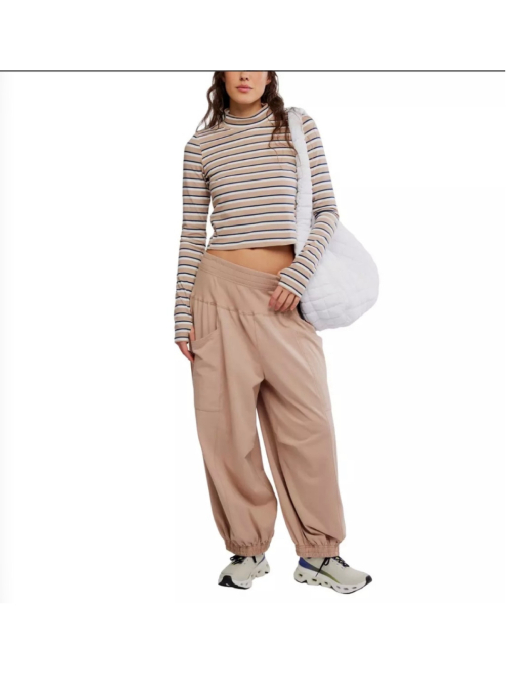 Women's Free people movement up in the air set Size M, Beige